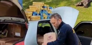 PRF apreende mais de 12 mil maços de cigarro contrabandeado na BR-282