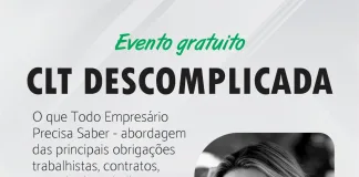 Palestra “CLT Descomplicada O que Todo Empresário Precisa Saber” ocorre nesta terça-feira
