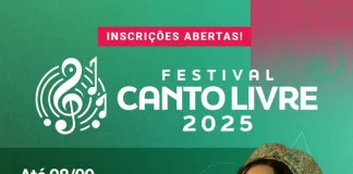 Inscrições para o Festival Canto Livre encerram hoje