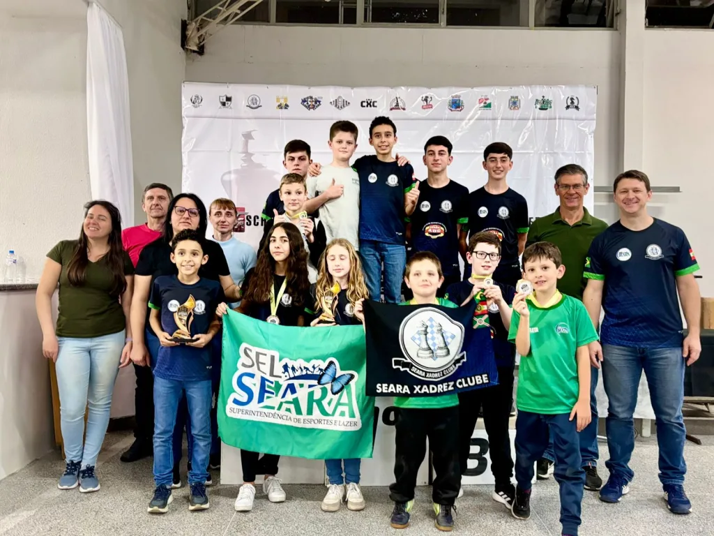 Alunos do Xadrez de Seara participam do Circuito Scherer em Joaçaba