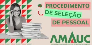 Amauc anuncia Procedimento de Seleção de Pessoal para Recepcionista e Assistente Social