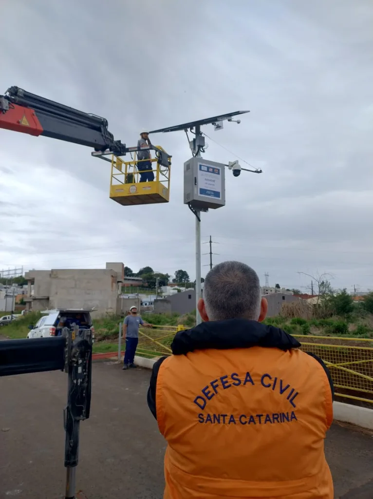 Defesa Civil amplia rede de monitoramento hidrometeorológico no Oeste de SC