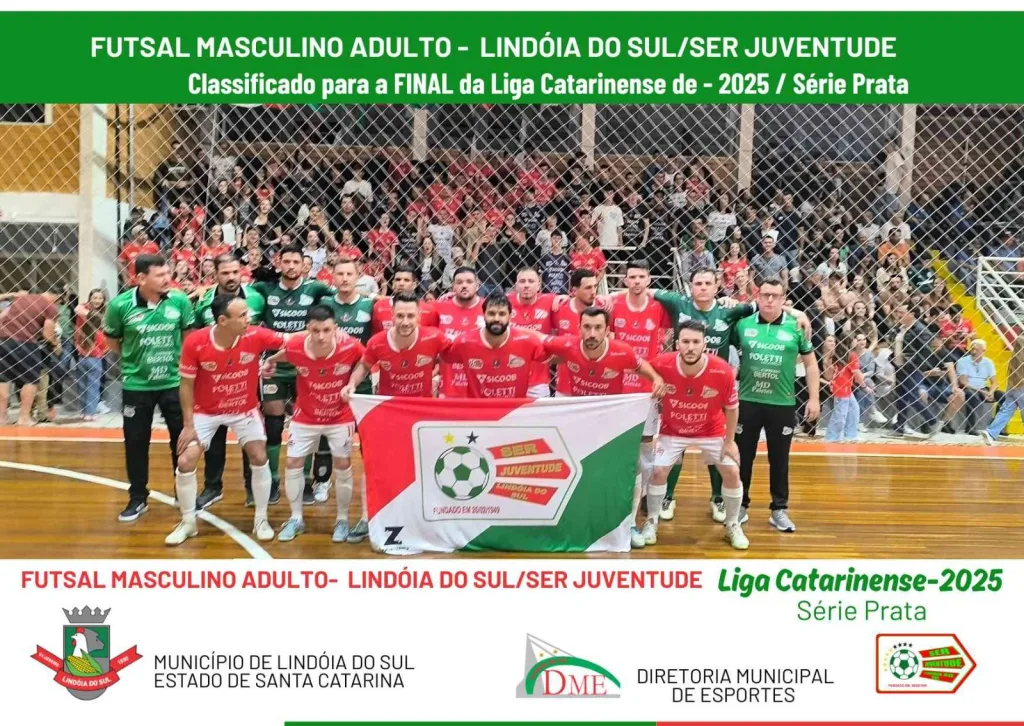 Lindóia do Sul está na final da Liga Catarinense de Futsal - Série Prata
