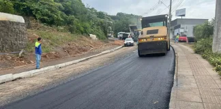 Inicia a nova pavimentação asfáltica no trecho urbano da SC-283, em Seara