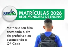Matrículas na rede municipal de ensino de Seara iniciam dia 10