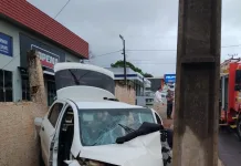Grave acidente deixa mulher ferida no Oeste do Estado