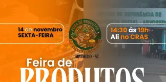 Feira de Produtos Artesanais e Coloniais será na sexta-feira, 14, em Arvoredo