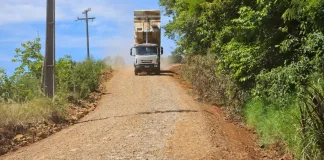 Estrada entre Rui Barbosa e Celso Ramos recebe melhorias