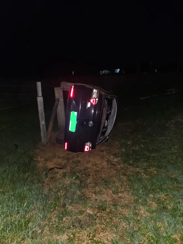 Mulher fica ferida em saída de pista na SC-280 em Abelardo Luz