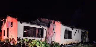 Incêndio destrói residência em Bom Jesus
