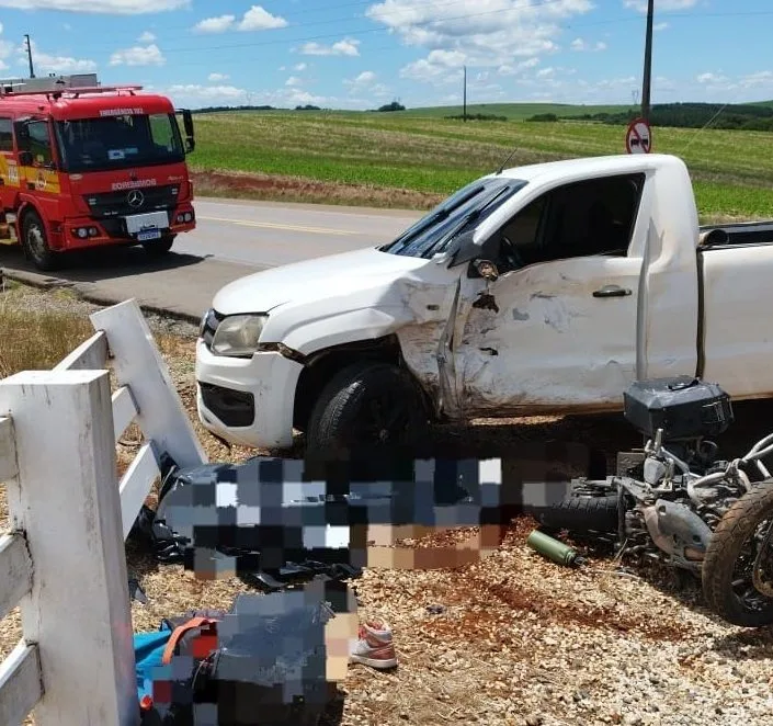 Motociclista morre em grave acidente na BR-470