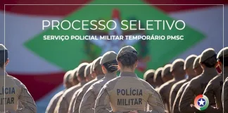 Inscrições abertas para o processo seletivo de policial militar temporário da PMSC