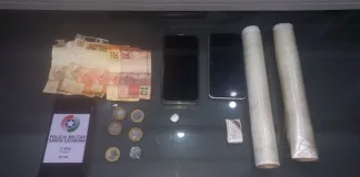 PM apreende cocaína e dinheiro com menores em ponto de tráfico em Chapecó