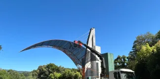 Iniciada a reforma do pórtico de entrada de Seara