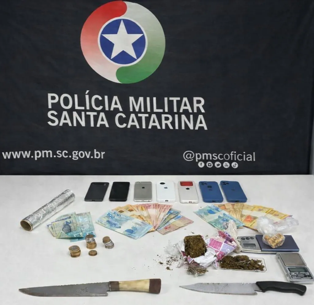PM prende dois homens por tráfico de drogas em Xanxerê