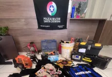 Polícia recupera ferramentas furtadas de obra e prende três envolvidos
