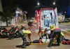 Homem gravemente ferido em acidente com moto