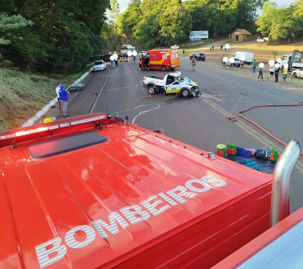 Acidente deixa três feridos na BR282 em Maravilha