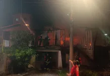 Incêndio destrói residência em bairro de Concórdia