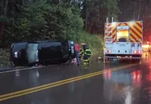 Veículo capota na SC-154 e deixa homem ferido em Arabutã