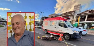Atualização Idoso morre após acidente no Oeste de SC