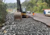 Obras na SC-283, na saída para Concórdia