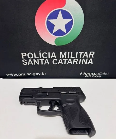 Mulher é presa por furto e posse irregular de arma de fogo no Oeste de SC