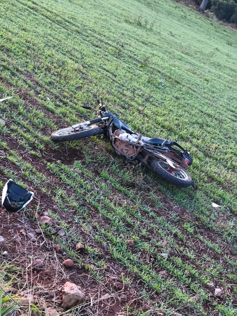 Motociclista fica gravemente ferido após acidente no Oeste de SC