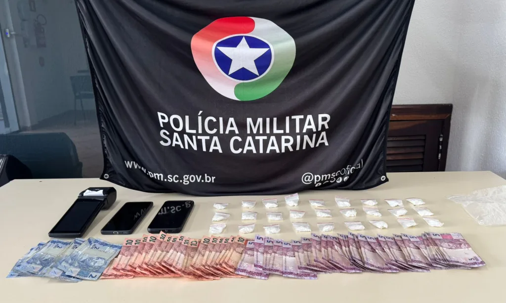 Polícia Militar prende homem por tráfico de drogas em Concórdia