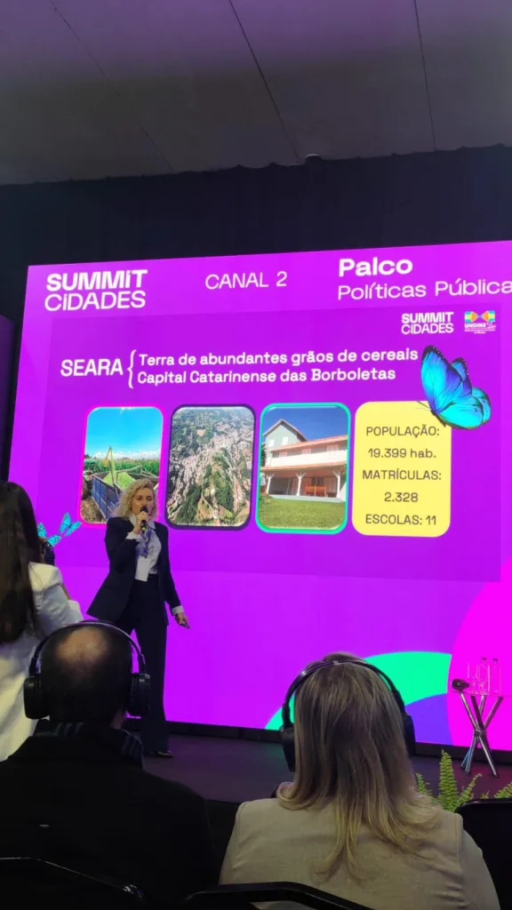 Projeto de Educação Integral da EN Rosina Nardi é destaque no Summit Cidades 2026