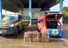 PRF intercepta automóvel com quase 100 quilos de maconha no Oeste catarinense
