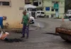 Tapa-buracos paliativo é realizado na avenida Paludo e rua Herculano Zanuzzo