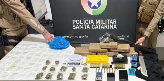 PM apreende grande quantidade de drogas e prende dois homens em Chapecó