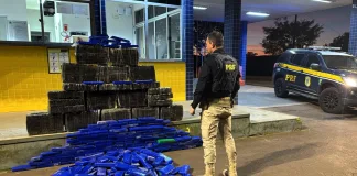 Carga de 300 kg maconha é interceptada no Oeste de SC em carro roubado