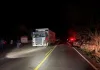 Acidente entre caminhão e caminhonete deixa uma pessoa morta na SC 283, em Caibi