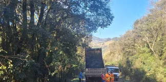 SC-283 recebe operação de tapa-buracos