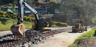 Recuperação de pista e novo trevo no acesso a Canhada Grande pela SC-283