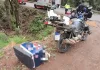 Colisão entre carro e moto deixa motociclista ferido na BR-282 em Maravilha