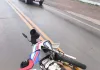 Jovem fica ferido após colisão entre carro e motocicleta em Iporã do Oeste