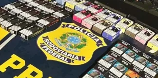PRF apreende de mais de 260 cigarros eletrônicos e acessórios contrabandeados em Xanxerê
