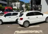 Veículos colidem na esquina da avenida Anita Garibaldi com a rua Padre Anchieta