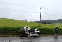 Acidente na BR-470 deixa duas pessoas mortas em Campos Novos