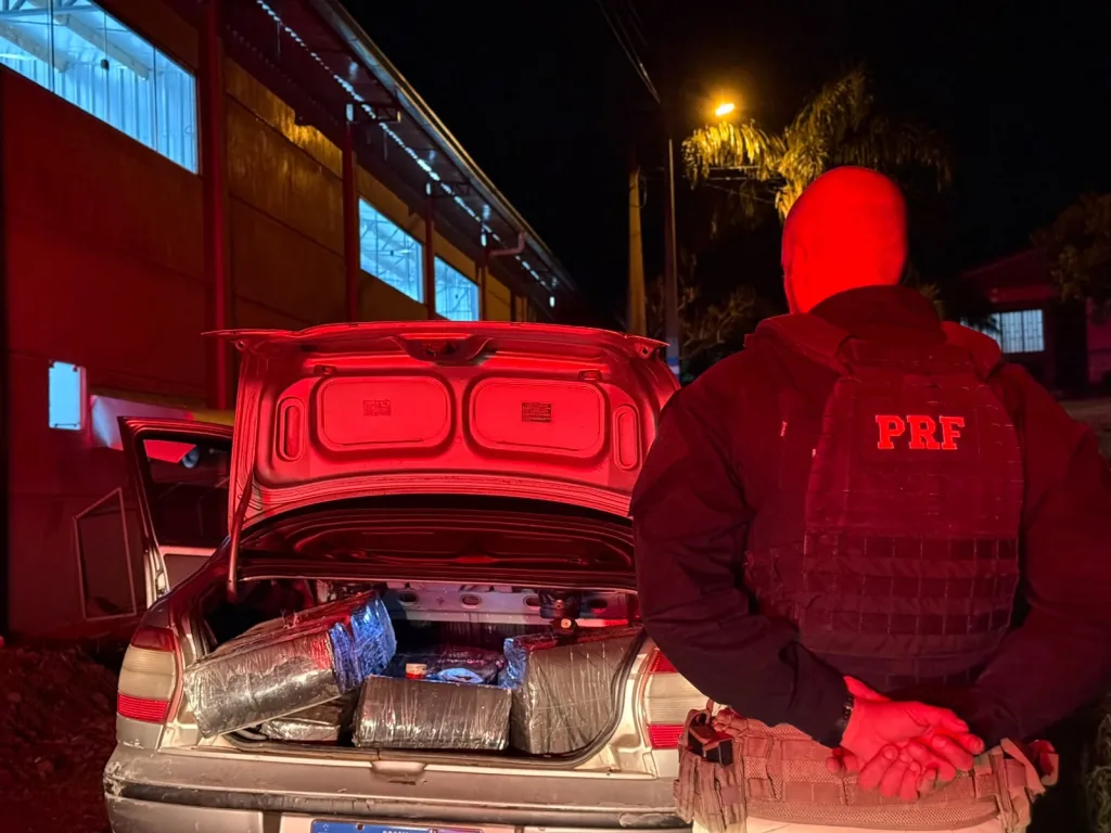 Homem que transportava 210 quilos de maconha tenta fugir, mas acaba preso pela PRF no Oeste catarinense