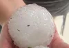 Forte chuva de granizo provoca danos e deixa prejuízos em Seara e região